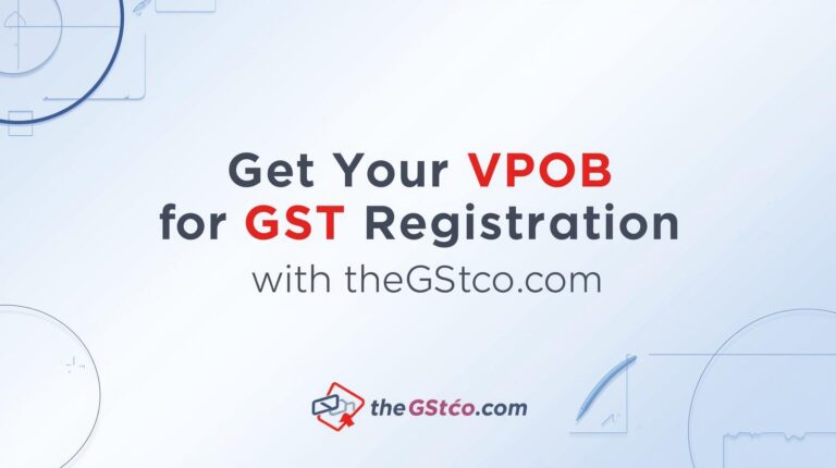 VPOB for GST Registration
