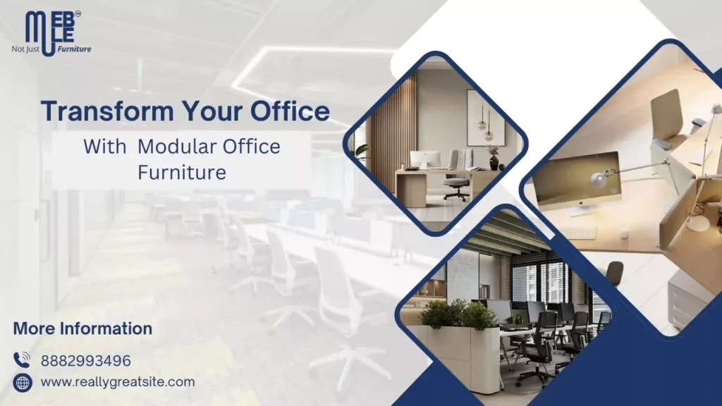 Modern modular office workstations in Noida by Mueble India
