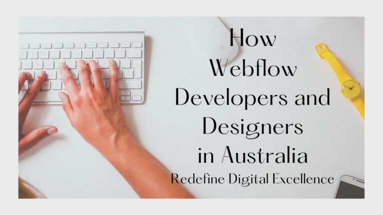 Webflow Developers and Designers in Australia